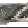 Mexen Omega cabină de duș cu 3 pereți, culisantă 100 x 80 cm, transparentă, cromată + cădiță Flat - 825-100-080-01-00-3s-4010