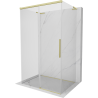 Mexen Rox-3S L cabina de duș cu 3 pereți glisantă 90 x 75 cm, transparentă, auriu șlefuit - 8C2L-090-075-55-00-3S