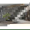 Cabina de duș Mexen Omega cu 3 pereți, glisantă, 100 x 80 cm, transparentă, crom + cadă plată - 825-100-080-01-00-3s-4070