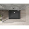 Mexen Omega cabină de duș cu 3 pereți, glisantă 110 x 80 cm, transparentă, crom + cadă Flat - 825-110-080-01-00-3s-4070