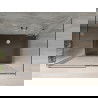 Mexen Omega cabină de duș cu 3 pereți, glisantă 110 x 90 cm, transparentă, crom + cadă Flat - 825-110-090-01-00-3s-4070