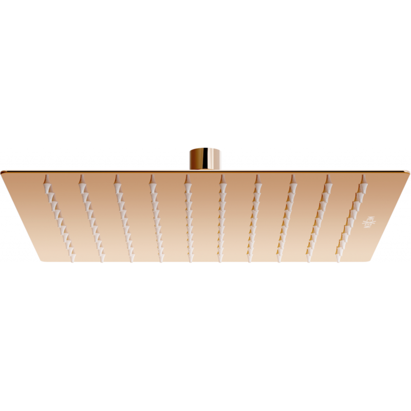 Mexen Slim cap de duș 25 x 25 cm, aur roz - 79125-60