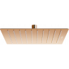Mexen Slim cap de duș 25 x 25 cm, aur roz - 79125-60