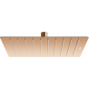 Mexen Slim palar de duș 25 x 25 cm, aur roz - 79125-60