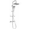 Mexen KT17 set de duș aplicat cu duș fix și baterie termostatică, crom - 771501793-00