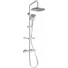 Mexen KT17 set de duș cu pară de tip ploaie și baterie termostatică, Crom - 771501793-00