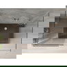 Mexen Omega cabină de duș cu 3 pereți, glisantă 120 x 90 cm, transparent, crom + cadă de duș Flat - 825-120-090-01-00-3s-4070