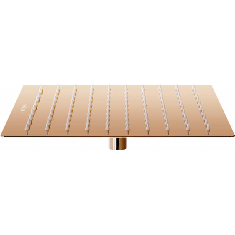 Mexen Slim palar de duș 25 x 25 cm, aur roz - 79125-60