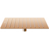 Mexen Slim palar de duș 25 x 25 cm, aur roz - 79125-60