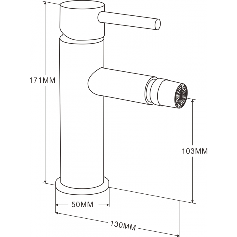 Mexen Elba baterie bideu aurie - 74120-50