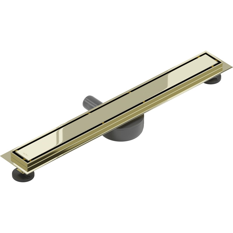 Mexen Flat 360° M13 scurgere liniară rotativă 2 în 1 60 cm, aurie - 1510060-40