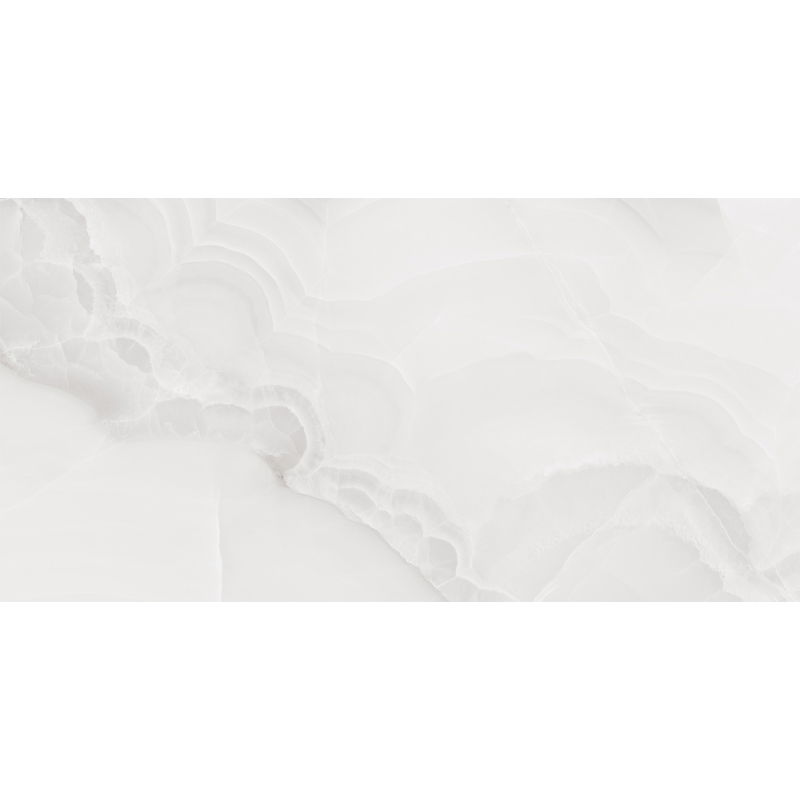 Mexen Onyx Silver probă de gres porțelan rectificat G1, plăcuță pentru pardoseală și perete, lucios - TL106-02-S