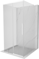Mexen Rox-3S L cabina de duș cu 3 pereți glisanți 95 x 95 cm, transparentă, albă - 8C2L-095-095-20-00-3S
