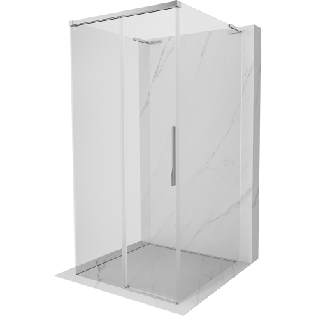Mexen Rox-3S L Cabină de duș cu 3 pereți glisanți 120 x 120 cm, transparentă, crom - 8C2L-120-120-01-00-3S