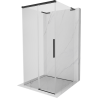 Mexen Rox-3S L cabina de duș cu 3 pereți, glisantă, 90 x 90 cm, transparentă, neagră - 8C2L-090-090-70-00-3S
