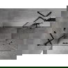 Mexen Mist H Duo cabină de duș pivotantă 85 x 70 cm, transparentă, neagră - 8A5-085L-070P-70-00