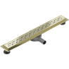 Mexen Flat 360° M12 scurgere liniară rotativă 60 cm, auriu - 1521060-40
