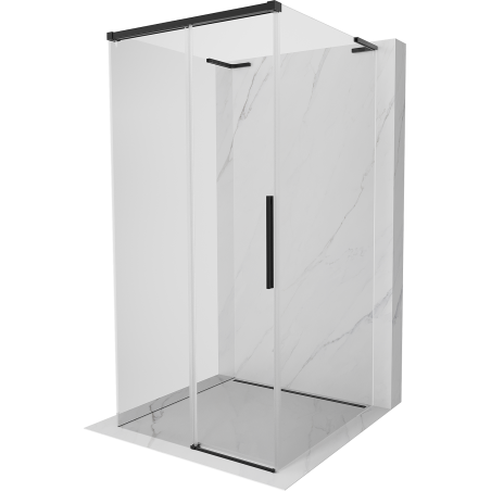 Mexen Rox-3S L 3 oldalas zuhanykabin 120 x 120 cm, áttetsző, fekete - 8C2L-115-120-70-00-3S - 8C2L-120-120-70-00-3S
