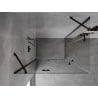 Mexen Mist-H Duo cabină de duș pivotantă stânga 115 x 105 cm, transparent, negru - 8A5-115L-105P-70-00
