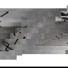 Cabină de duș cu uși batante Mexen Mist H Duo 70 x 110 cm, transparent, negru - 8A5-070L-110P-70-00