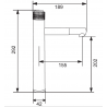 Mexen Diamond baterie înaltă de chiuvetă, Aurie - 71510-50