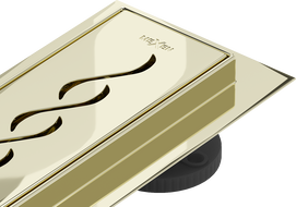 Mexen Flat 360° M18 forgatható vonalmenti lefolyó 100 cm, arany - 1523100-40