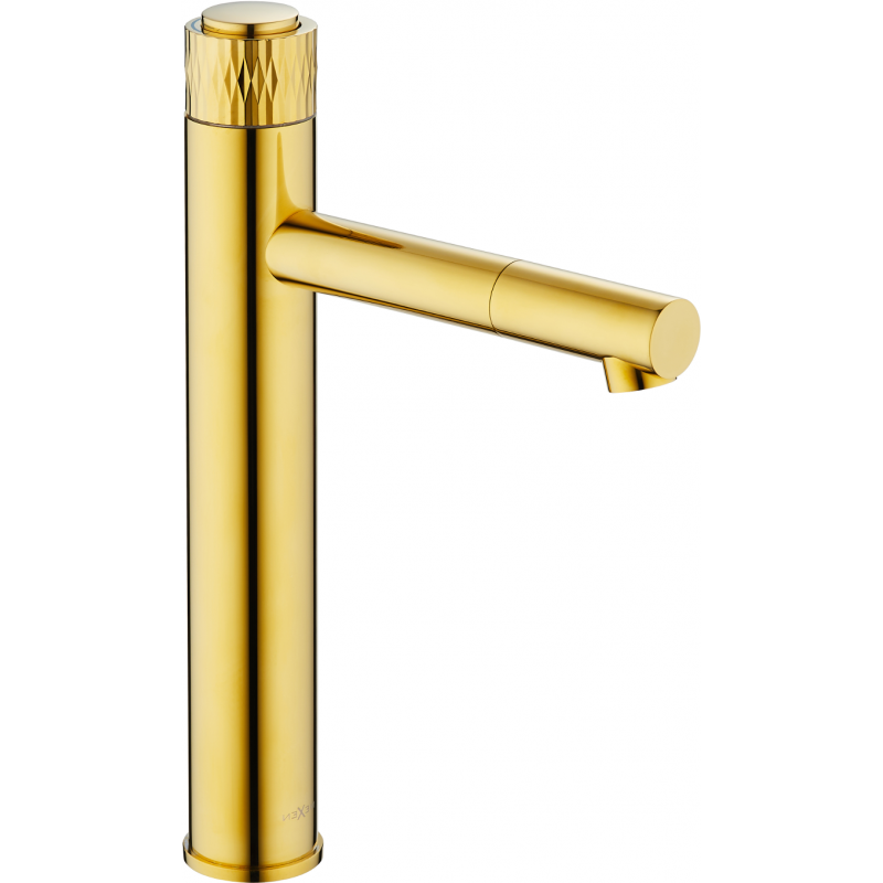 Mexen Diamond baterie înaltă pentru chiuvetă, aurie - 71510-50