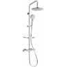 Mexen KT40 set de duș cu montare pe perete, cu duș de ploaie și baterie termostatică, crom - 771504093-00