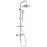 Mexen KT40 set de duș cu pară de tip ploaie și baterie termostatică, Crom - 771504093-00
