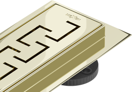 Mexen Flat 360° M15 forgatható vonalmenti lefolyó 90 cm, arany - 1524090-40