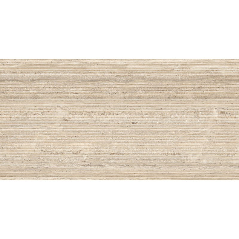 Mexen Neo Travertino Mostră de gresie rectificată glazurată Liner Natural G1, placă de pardoseală-perete 120 x 60 cm, mată