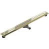 Mexen Flat 360° M18 scurgere liniară rotativă 80 cm, auriu - 1523080-40