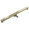 Mexen Flat 360° M18 scurgere liniiră rotativă 80 cm, Auriu - 1523080-40