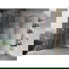 Mexen Mist H Duo cabină de duș pivotantă 70 x 70 cm, transparent, cupru periat - 8A5-070L-070P-65-00