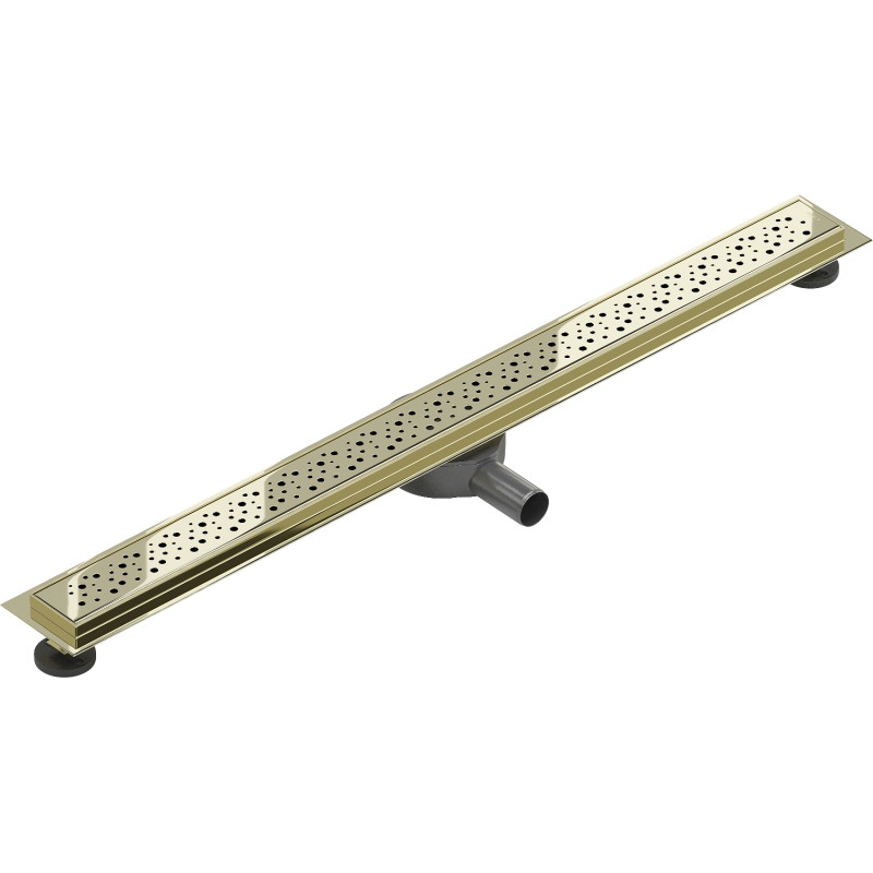 Mexen Flat 360° M12 scurgere liniară rotativă 80 cm, aurie - 1521080-40