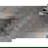 Mexen Mist H Duo nyíló zuhanykabin 70 x 75 cm, átlátszó, kefe bronz - 8A5-070L-075P-65-00