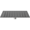 Mexen Slim pălărie de duș 25 x 25 cm, gri armat periat - 79125-66