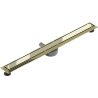 Mexen Flat 360° M13 scurgere liniiră rotativă 2 în 1 80 cm, Auriu - 1510080-40