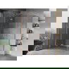 Mexen Mist H Duo cabină de duș articulată 115 x 100 cm, transparent, cupru periat - 8A5-115L-100P-65-00
