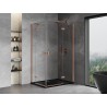 Mexen Mist-H Cabină de duș Duo cu deschidere dreapta, 90 x 120 cm, transparentă, cupru periat - 8A5-090L-120P-65-00