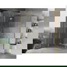 Mexen Mist H Duo cabină de duș batantă 115 x 70 cm, transparent, aurie - 8A5-115L-070P-50-00