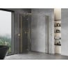 Mexen Mist H Duo nyitható zuhanykabin 120 x 70 cm, átlátszó, arany - 8A5-120L-070P-50-00