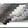 Mexen Mist H Duo cabină de duș pivotantă 95 x 105 cm, transparent, auriu - 8A5-095L-105P-50-00