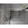 Mexen Mist-H Duo nyitható bal oldali zuhanykabin 110 x 105 cm, átlátszó, arany - 8A5-1105L-105P-50-00 - 8A5-110L-105P-50-00