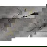 Mexen Mist H Duo cabină de duș rabatabilă 70 x 70 cm, transparentă, aurie periată - 8A5-070L-070P-55-00