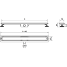 Mexen Flat M13 scurgere liniară 2 în 1 100 cm, Aurie - 1510100-15