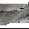 Mexen Mist H Duo kinyitható zuhanykabin 105 x 70 cm, átlátszó, arany szálcsiszolt - 8A5-105L-070P-55-00