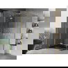 Mexen Mist H Duo cabină de duș cu balamale 85 x 70 cm, transparent, auriu periat - 8A5-085L-070P-55-00