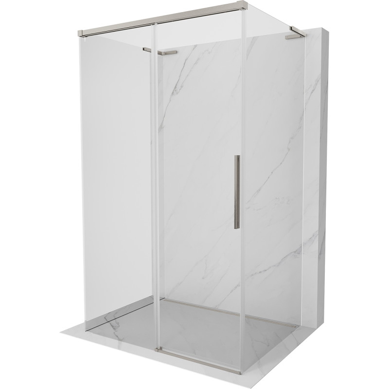 Mexen Rox-3S L cabina de duș cu 3 pereți, glisantă, 110 x 120 cm, transparentă, nichel periat - 8C2L-110-120-97-00-3S