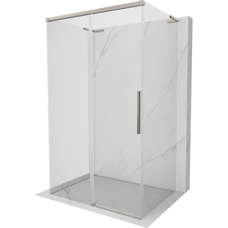 Mexen Rox-3S L cabina de duș cu 3 pereți, glisantă, 110 x 120 cm, transparentă, nichel periat - 8C2L-110-120-97-00-3S